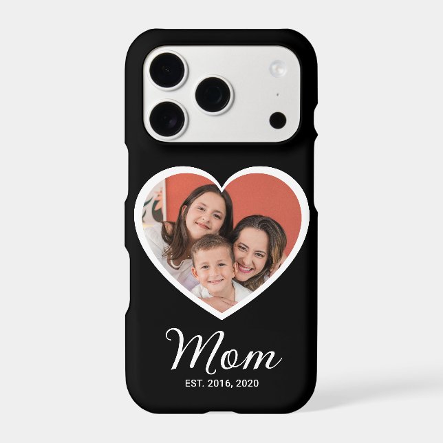 Étui photo Script établi pour maman noire Case-Mat (Verso)