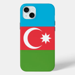 Étui pour Apple iPhone 15 Plus, drapeau de l'Azerb