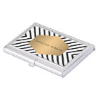 Retro Mod Motif noir et blanc Emblem Coque or