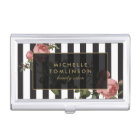 Salon vintage à rayures florales Détenteur de cart