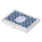 Support bleu de Businesscard de plaid de bleuet de