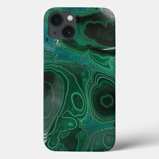 Étui pour iPad en géode de malachite (Verso)