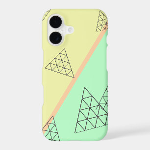 Étui pour iPhone 11 formes de triangle pyramidal