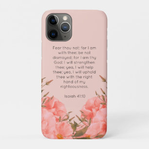 Étui pour iPhone 11 Pro Isaïe 41:10 Florales ros