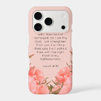 Étui pour iPhone 11 Pro Isaïe 41:10 | Florales ros