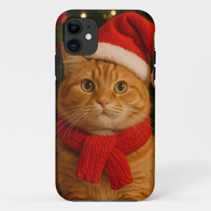 Étui pour iPhone 11 Santa Cat