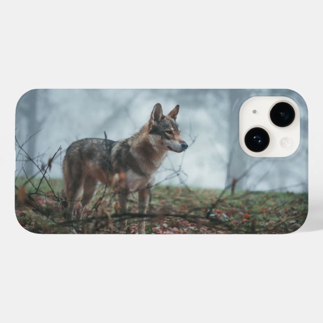 Étui pour iPhone 14 Wolfdog (Verso (horizontal))