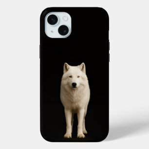 Étui pour iPhone 15 Plus Black 4 Luxe, Loup Arctiq