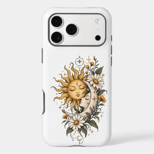 Étui pour iPhone 15 Pro Max Celestial Sun and Moon