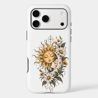 Étui pour iPhone 15 Pro Max Celestial Sun and Moon