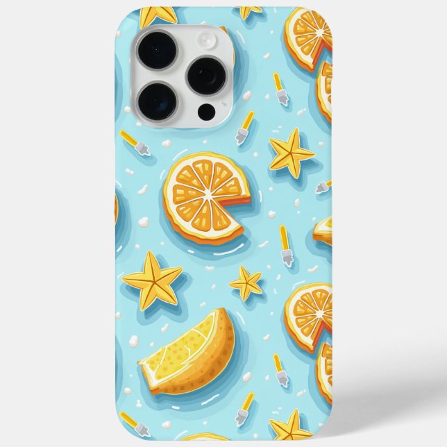 ÉTUI POUR IPHONE 15 PRO MAX CITRON D'ÉTÉ (Verso)