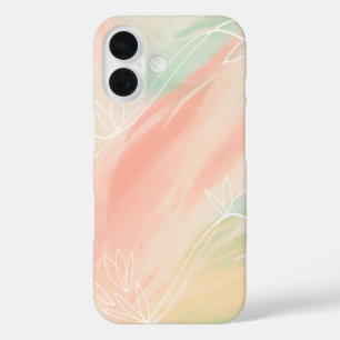 Étui pour iPhone 16 'Aquarelle pastel doux abstrai