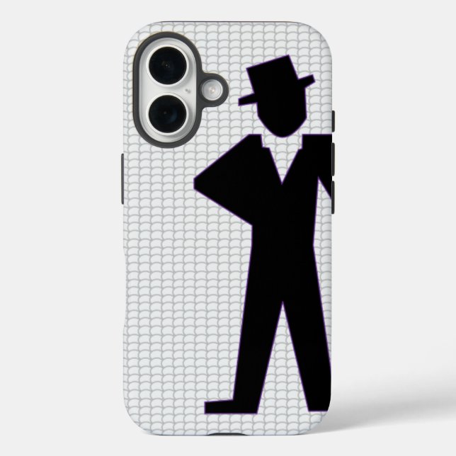 Étui pour iPhone 16 Dancing Man (Verso)