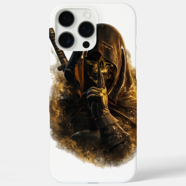 Étui pour iPhone 16 Pro Max Dark Assassin Ninja à  (Verso)