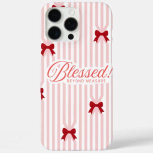 Étui pour iphone 16 rose bénit au-delà de toute me