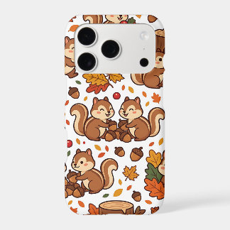 Étui pour iPhone 17 Chipmunk Acorn Forest