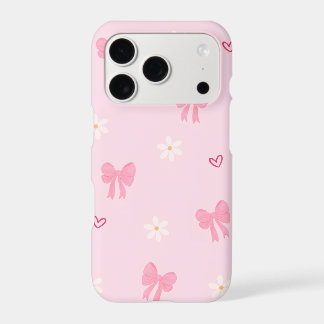 Étui pour iPhone 17 Cœurs Mignons, Rubans & Fleurs