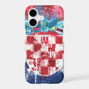 Étui pour iPhone 17 Drapeau Artistique Croate   He