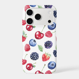 Étui pour iPhone 17 pro à motif jardin de baies aq
