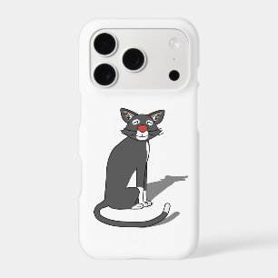 Étui pour iphone 17 pro chat gris