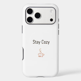 Étui pour iPhone 17 Stay Cozy Esthétique minimal