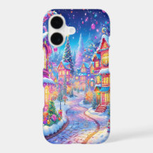 Étui pour iPhone 17 Village de Noël Kawaii – Gagne