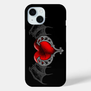 Étui pour iPhone 7 Goth Heart avec ailes de chauve