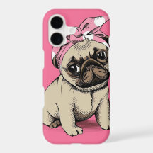 Étui pour iPhone 7 Pinup Pug Dog