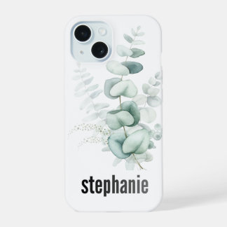 Étui pour iPhone à motif d'eucalyptus