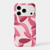 Étui pour iPhone à silhouette de ruban rose | Coqu