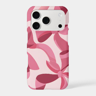 Étui pour iPhone à silhouette de ruban rose | Coqu