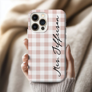 Étui pour iPhone avec carreaux personnalisés pour