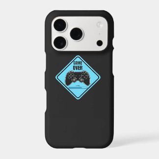 Étui pour iPhone bleu pastel Game Over