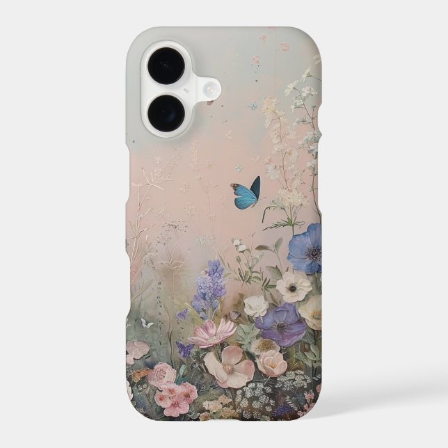Étui pour iPhone : bleu@rose. (Verso)