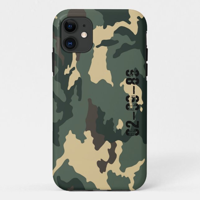 Étui pour iPhone Camouflage Muster (Dos)