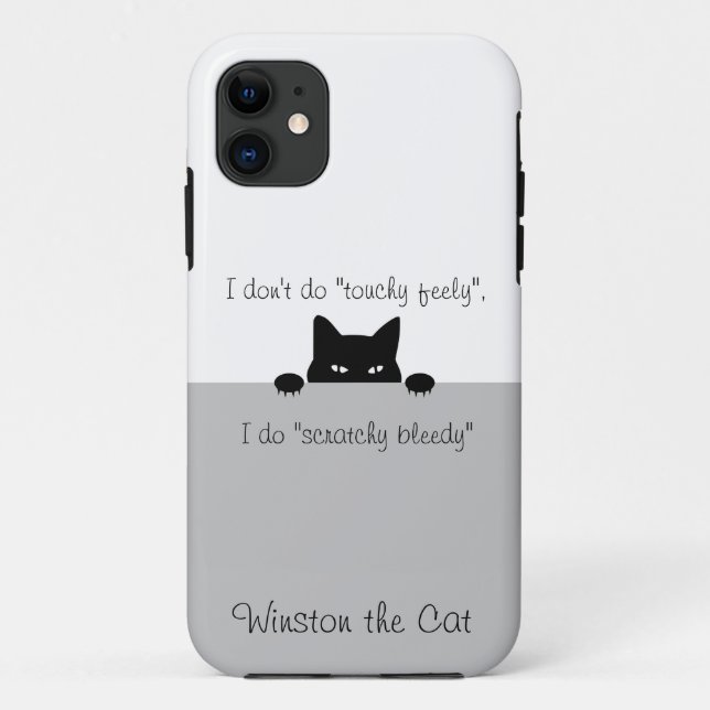 Étui pour iPhone Case-Mate Sneaky Cat Touchy Feely (Dos)