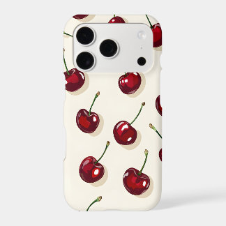 Étui pour iPhone Cherry Scatter | Rouge Cerise
