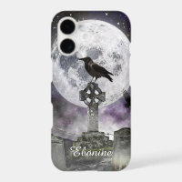 Étui pour iPhone Croix Celtique Corbeau de la plei