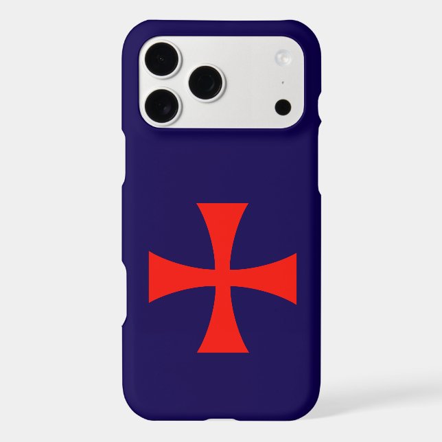 Étui pour iPhone Croix des Templiers Croisade  (Verso)