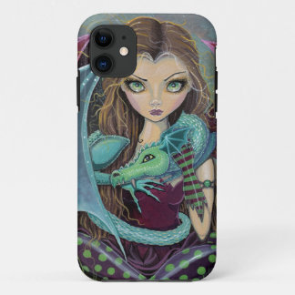 Étui pour iPhone de fée gothique mignonne et drago