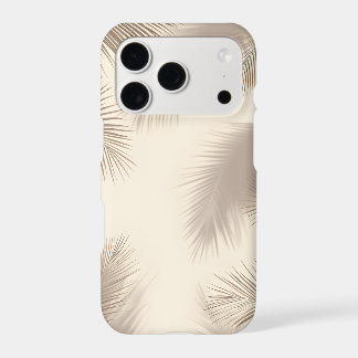 Étui pour iPhone en crème à ombre de palme douce