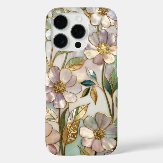 Étui pour iPhone en verre teinté élégant, coulée d (Verso)