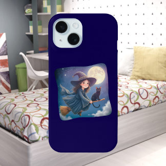 Étui pour iPhone / iPad de sorcière mignonne avec 
