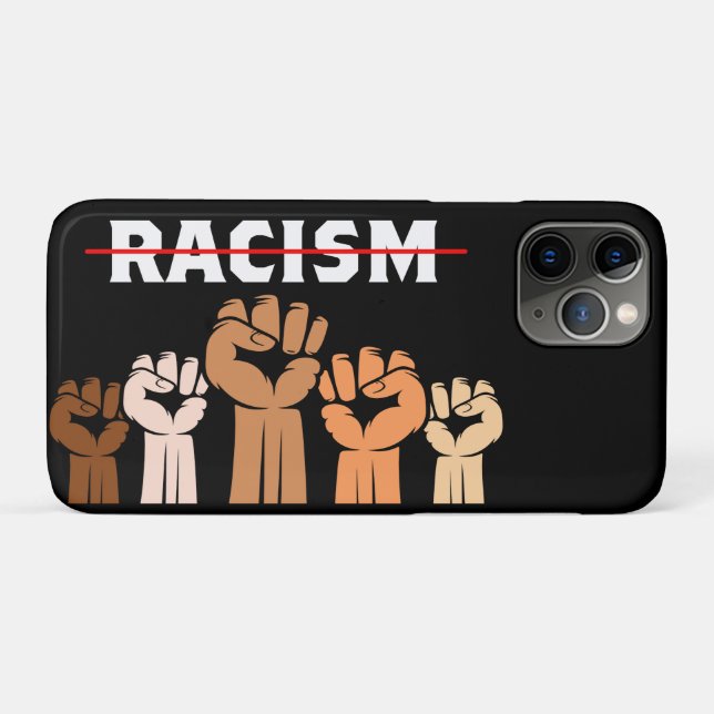 Étui pour iPhone / iPad End Racism Multi Shade Fis (Dos (Horizontal))