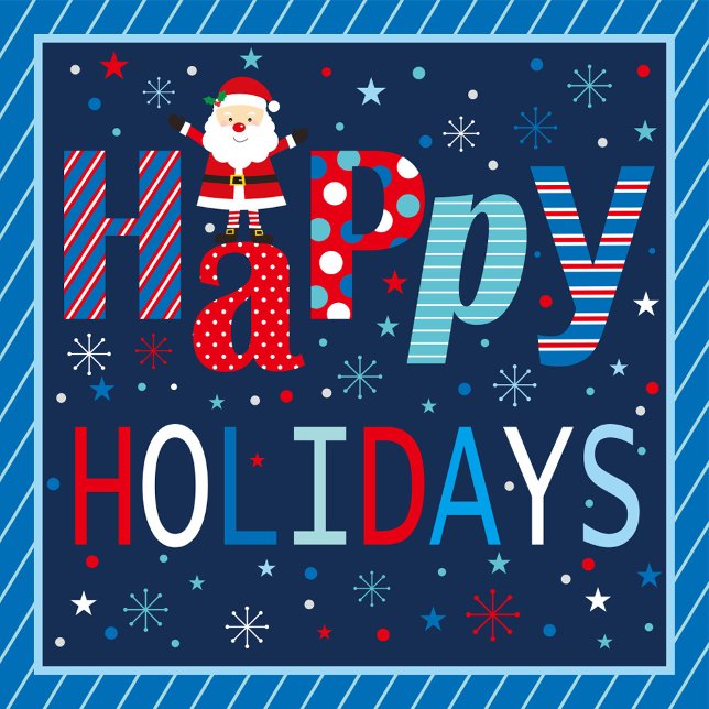 Étui pour iPhone / iPad Joyeuses Fêtes (Happy Holiday Festive Design!)
