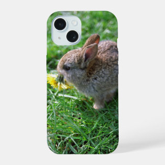 Étui pour iPhone / iPad pour bébé lapin pissenlit