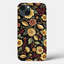 étui pour iPhone motif fleurs