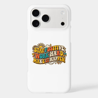 Étui pour iPhone Restez Positif Rétro
