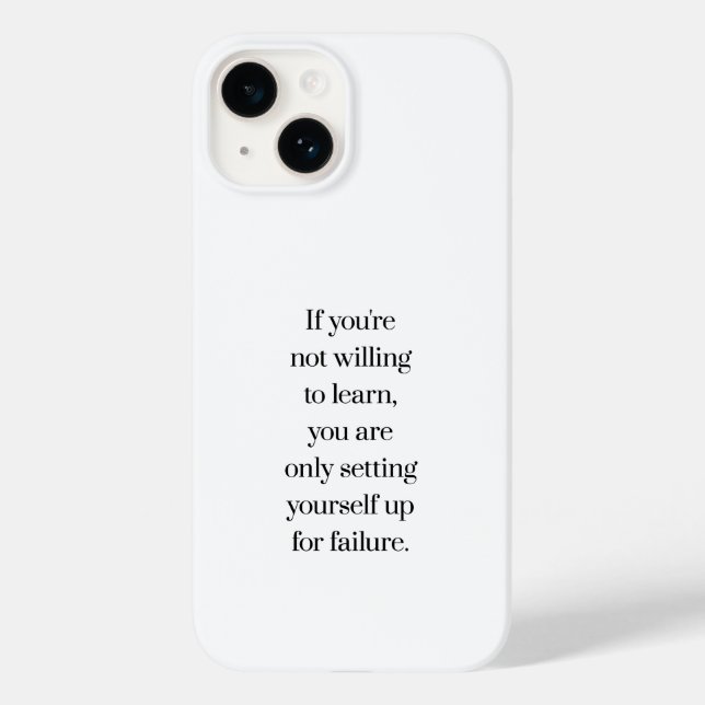 Étui pour iPhone « Willing To Learn » (Verso)