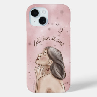 Étui pour téléphone Amour de Soi | Fille en rose